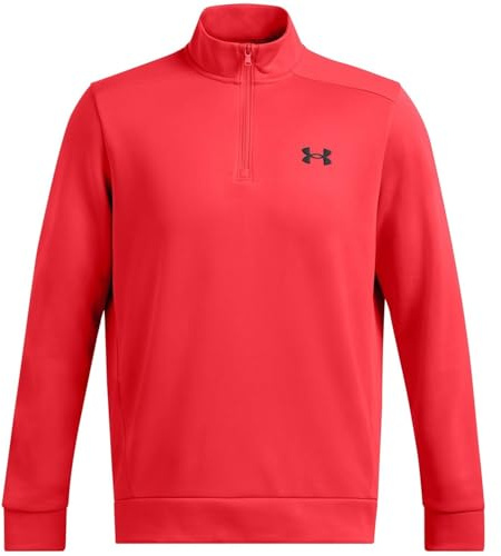 Under Armour Herren Armourfleece 1/4 Zip, (713) Racer Red/Black, Large