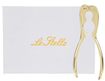 Bomboniera matrimonio schiaccianoci in metallo oro con astuccio ST 56484