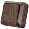 Interruptor de pared,interruptor de pared grano de madera oscuro 1 vía,interruptor mecánico de pared 86 mm, interruptor estándar 10 Amp, 250 V