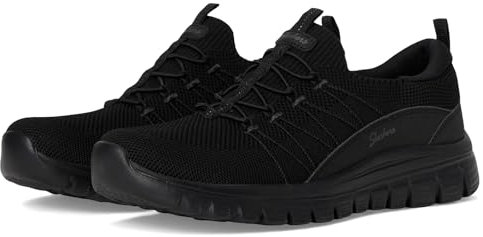 Skechers Sneaker Graceful Picture Perfect da Donna, Nero, 40 EU