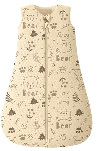 Looxii Schlafsack Baby Winter Baumwolle 2.5 TOG Warm Winterschlafsack Weich Babyschlafsack Neugeborene im 6-12 Monaten Perfekte für Herbst Winter