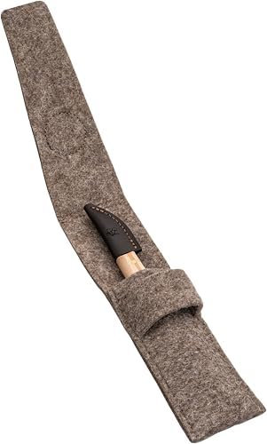 KIRSCHEN Schnitzmesser in Filztasche – Schnitzwerkzeug mit Filztasche, Set aus Schnitzmesser und Filztasche, Holzschnitzmesser 3306000