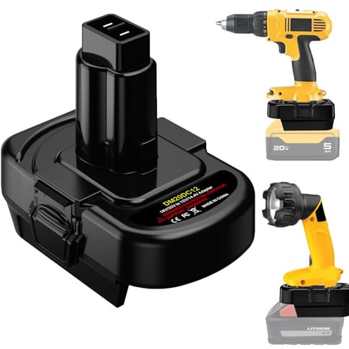 UNIKI Battery Adapter for Dewalt & Milwaukee to Dewat 12V/14.4V Ni-CD Battery Adapter for Power Tools