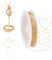 NBEADS 22m de Alambre de Cobre Chapado En Oro de 18 quilates, 0.6mm Alambre Flexible para Hacer Joyas Calibre 22 alambre para Manualidades, Alambre Suave para Abalorios para Hacer Joyas