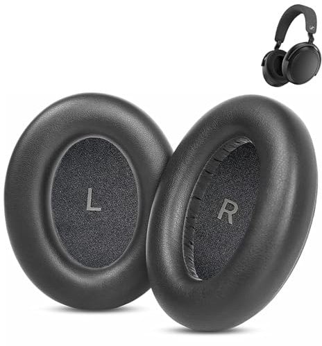 XRHTONG Prime Replacement Earpads Compatible with Sennheiser Momentum 4 Wireless Headphone Ear pads Cushion(Protein Leather/Memory Foam)