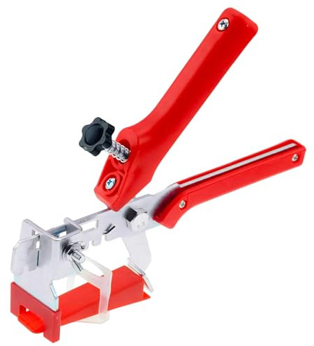 MarketConnect® Pinza Professionale Livellante Rossa • Strumento di Precisione • Per Installazione e Livellamento Piastrelle