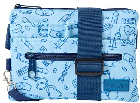 Nurse Is Love Bauchtasche Herren - Gürteltasche Arbeit für Krankenschwester | Taschen Organizer Multi-Fach Ideal für Verbandschere, Pupillenleuchte & Pflege zubehör | Krankenschwester Zubehör