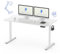 FLEXISPOT Höhenverstellbarer Schreibtisch Basic Plus 140x60cm - 4 Speicherhöhenfunktion - Ergonomisches Sitz-Stehpult mit Antikollisionsfunktion (Weiß)