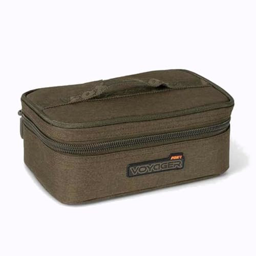 Fox Voyager 8 Pot Hookbait Case - Ködertasche, Angeltasche, Zubehörtasche, Tragetasche für Karpfenköder
