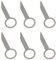 XURJUMI 6 Pièces Clé Extraction Autoradio,77Mm Acier Inoxydable Clef Autoradio,Universel Autoradio Outil Demontage Garniture,Pour Démonter Les Radios De Voiture(Argent)
