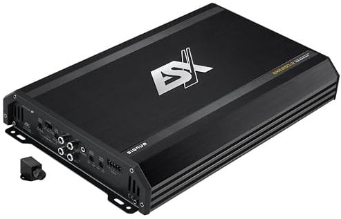 ESX SXE250.2 - Amplificatore a 2 canali, classe A/B con 500 W RMS | telecomando per bassi incluso | serie SIGNUM