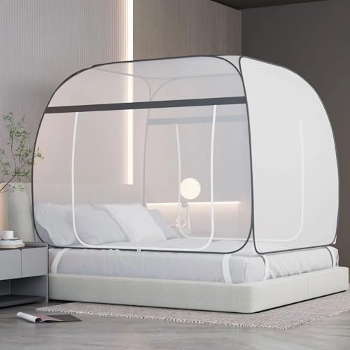 Moustiquaire de Lit Pliable,Portable de Voyage Moustiquaire,Moustiquaire Pop-Up,Double Porte Camping Mosquito Rideau,pour Le Camping, Les Voyages Et La Maison en Plein Air