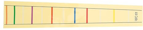 Essentielle Cello -Fingerposition -Marker -Aufkleber für Anfänger -Cello -Praxis 4/4 Größe Haltbarer Klebstoff Einfach zu Verwenden und zu Entfernen Griffboard -Etikettanleitung (4/4)
