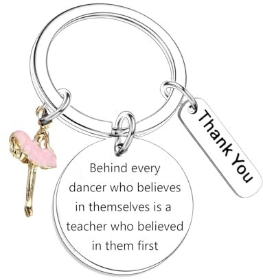 Schlüsselanhänger für Tanzlehrer, Dankeschön, Lehrer, Geschenk für Tanzlehrer, Balletttänzer, Geschenke für Frauen, Tänzerin