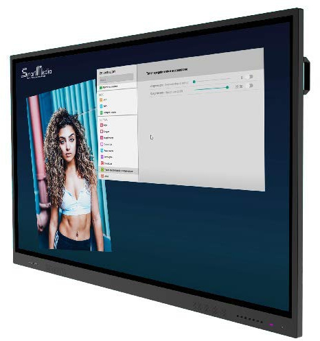 SMARTMEDIA SMA-875 - Monitor lavagna interattiva 75, 4K, fino a 40 utenti (USATO COME NUOVO)