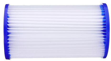 Sosoport Filtro De Repuesto para Piscina Filtro De Bomba De Agua Limpiador De Piscina Blanco