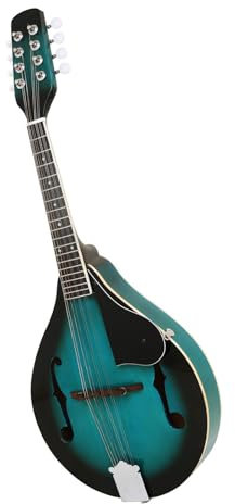 Uqezagpa Mandoline acoustique Instrument de musique 8 cordes en tilleul Instrument à cordes réglables