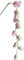 Mini lanterne artificielle en soie - 9 têtes - Décoration de fête de mariage - Rose