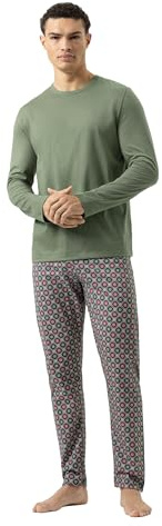 Mey Nachtwäsche Serie Ornamental Herren Schlafanzüge lang Fallowfield (XL)