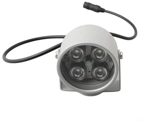 Hochleistungs-Infrarot-Überwachungslicht, mit vier LEDs und einstellbaren Abstrahlwinkeln, 12 V (90 Grad)