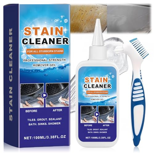 Household Stain Removing Gel - 100ml Washing Machine Cleaner for Grout, Tile, Refrigerator