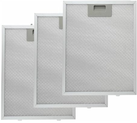 3 Piezas 5 Capas Filtros para Campana Extractora, 320mm x 260mm Filtro de Ventilación de Malla de Aluminio Filtro de Grasa Metálico para Campanas Extractoras