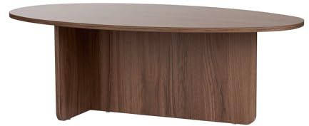 Eleganter Couchtisch in Walnuss, 120 x 65 x 40 cm | 100% melaminbeschichtete Spanplatte, 18 mm dick | stilvoll & funktional für Moderne Wohnräume