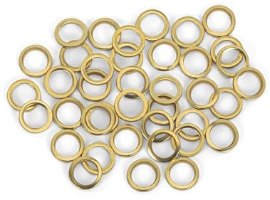 Bagues en Acier Laitonné pour Charnières de Porte │ 50 partes │ Ø 9/10/11/12/13 mm │ latón │ acero │ Arandelas │ Arandelas Laterales │ by FD-Workstuff