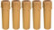 5x Culot E14 douille ~ Douille de bougie 85 mm plastique beige ~ crème Ø 24/26 mm