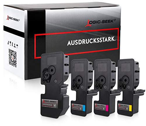 Logic-Seek 4X Toner für Kyocera Ecosys M5526cdn, M5526cdw, P5026cdn, P5026cdw - Schwarz, Cyan, Magenta, Gelb, ersetzt TK5240