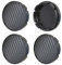 Born 1 Nabenkappen 4 STK x55mm Carbon Radkappen Felgenkappen (Carbon Schwarz)