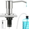 CREA Soap Dispenser for Kitchen Sink, Soap Dispenser Built-in, Sink Soap Dispenser Stainless Steel, Liquid Soap Dispenser for Sink with 17 OZ Bottle and 39 Extension Tube Kit,Stainless Steel