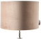 Riviera Maison - Velvet Cylinder Lampshade 20x30 - Lampenschirm Stehlampe - Handgemacht - Leinen, Eisen - Sand