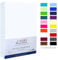 Camry Spannbettlaken 90x200cm - 100x200cm Weiss Baumwolle Bettlaken Jersey Spannbetttuch Oeko-Tex 100