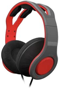 Gioteck TX30 Megapack - Casque Gaming pour Nintendo Switch - Cable Jack 3.5mm, Pochette Switch, Protection d'écran et Kit de Nettoyage, Casque Gaming Switch PS4 Xbox One et PC (Gris et Rouge)