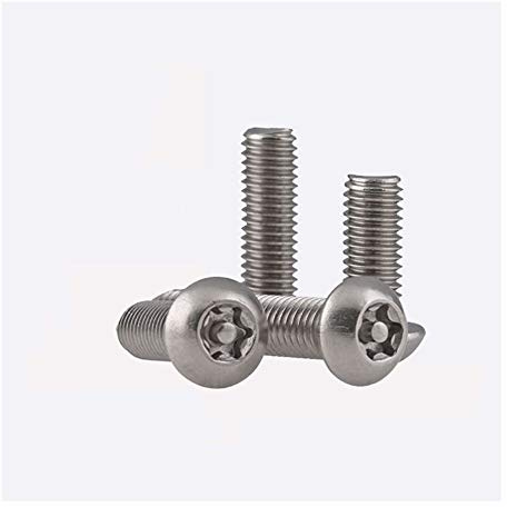 NO-LOGO Fasteners Sicherheitsschraube M3 M4 M5 M6 M8 Edelstahl A2 Torx Rundkopfschrauben Tamper Proof Bolt (Size : M3x20 (20Pcs))