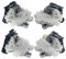 Frankberg 4x Stellmotor Türschloss Vorne Hinten Kompatibel mit A4 8K2 B8 A4 Allroad 8KH B8 A4 Avant 8K5 B8 2007-2009 A5 8T3 8TA 2007-2012 Replace# 8J1837016A