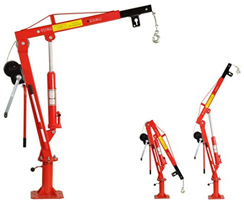 Pro-Lift-Werkzeuge Grúa de carga Pick Up Grúa de elevación Grúa giratoria 450 kg con cabrestante de cuerda colgante plegable