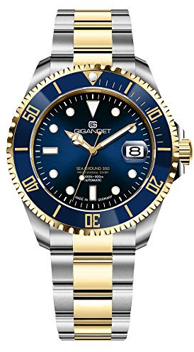 Gigandet Montre Homme Automatique Sea Ground 300 - Verre Saphir - Made in Germany - Swiss Super-LumiNova - Analogique - Bracelet en Acier Inoxydable - 300m/30bar - G300-017M
