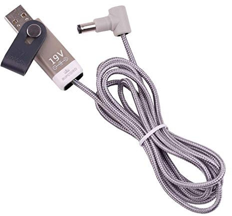 MyVolts Ripcord-USB-Ladekabel mit 19V DC Ausgangsstecker kompatibel mit Akai MPC One Controller
