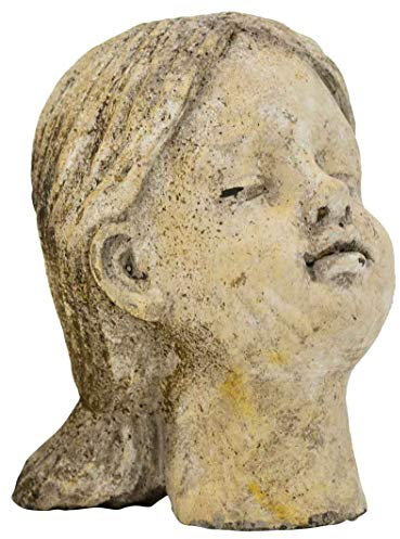 KUHEIGA Frauenbüste - Zement - antikgrau - versch. Ausführungen Büste Skulptur Kopf