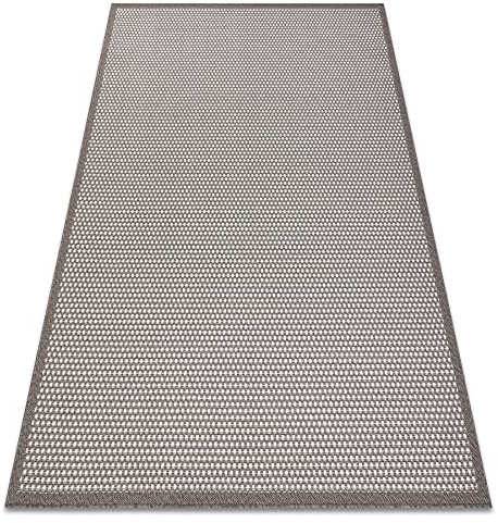 rugsx Teppich SISAL BORDERO Flachgewebe, Taupe/Creme 80x150 cm