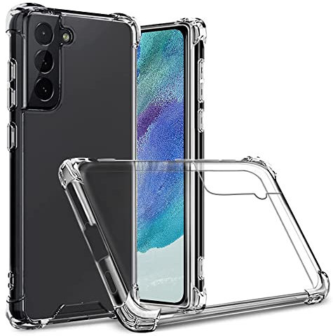 Totill Kompatibel mit Samsung Galaxy S21 FE Hülle, Crystal Clear Transparent Ultra Dünn Handyhülle Soft TPU Silikon Phone Case. Kratzfest Stoßfestigkeit Durchsichtig Schutzhülle Slim Cover