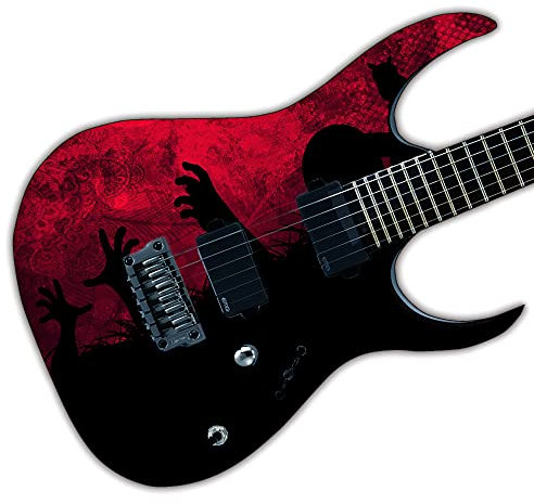 The UnDead GS73 Vinyl-Aufkleber, laminiert, für Gitarre, Bass oder Akustik, personalisierbar