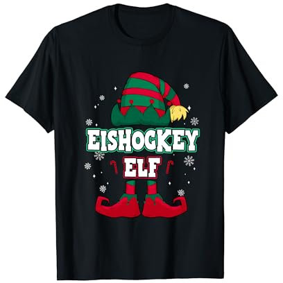Eishockey Elf Partnerlook Weihnachten T-Shirt