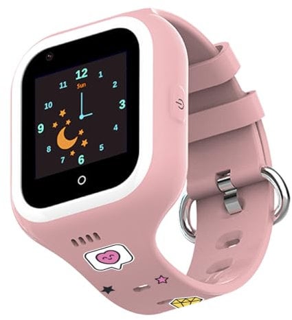 Save Family Iconic Plus Ed. Mr. Wonderful con Correas customizadas. Reloj Inteligente niño Videollamada, Música, Identifica Llamadas, Video, Bluetooth, App Store, Whatsapp & Stikers Divertidos (Rosa)