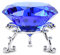 FBBULES 80 mm Kristall Diamanten, Briefbeschwerer Glas mit Versilbertem Ständer Klar Glas Diamanten Deko für Hochzeitsdekorationen, Geschenk für Halloween Weihnachten Erntedankfest