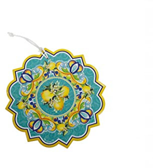 Sottopentola Cucina Citrus Brandani 52777 20cn Azzurro Ceramica Decorazione Limoni