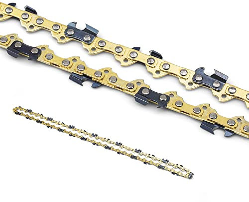 Catena Per Sega Angolare, HASLED Catena Motosega, Catena Per Sega a Basso Bontraccolpo, Per Barra Guida da 16 (48 cm), Calibro 1,1 mm, 59 Maglie di Azionamento