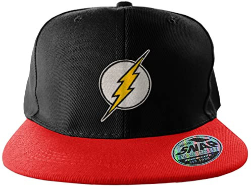 The Flash Offizielles Lizenzprodukt Standard Snapback Cap Snapback Cap (Schwarz-Rot), One Size